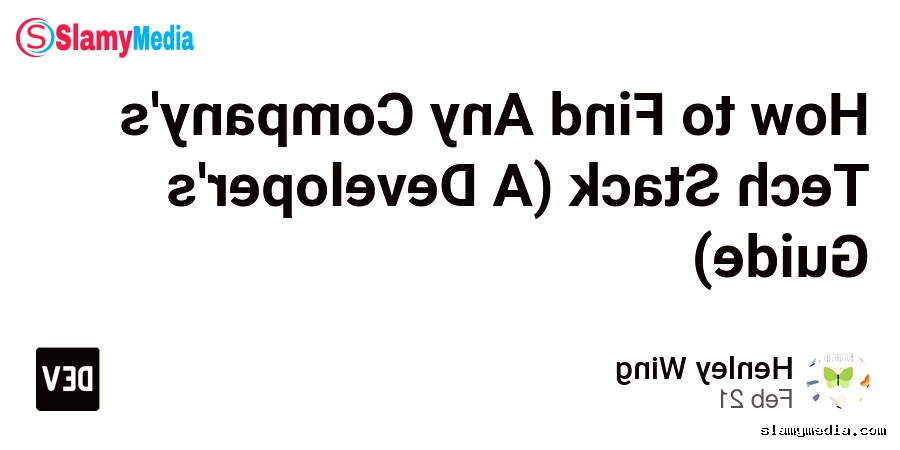How to Find Any Company's Tech Stack (A Developer's Guide)
